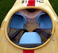 The front cockpit ready with dashboard installed