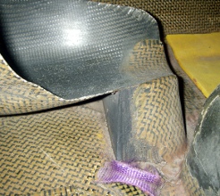 Installed kneecup - detail