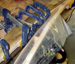 Part-way through the bending process